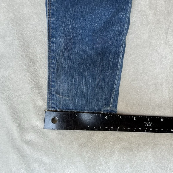 Hudson Jeans Women's 27 Measures 29x30‎ Distressed Low Rise Denim Medium Wash - Picture 6 of 10